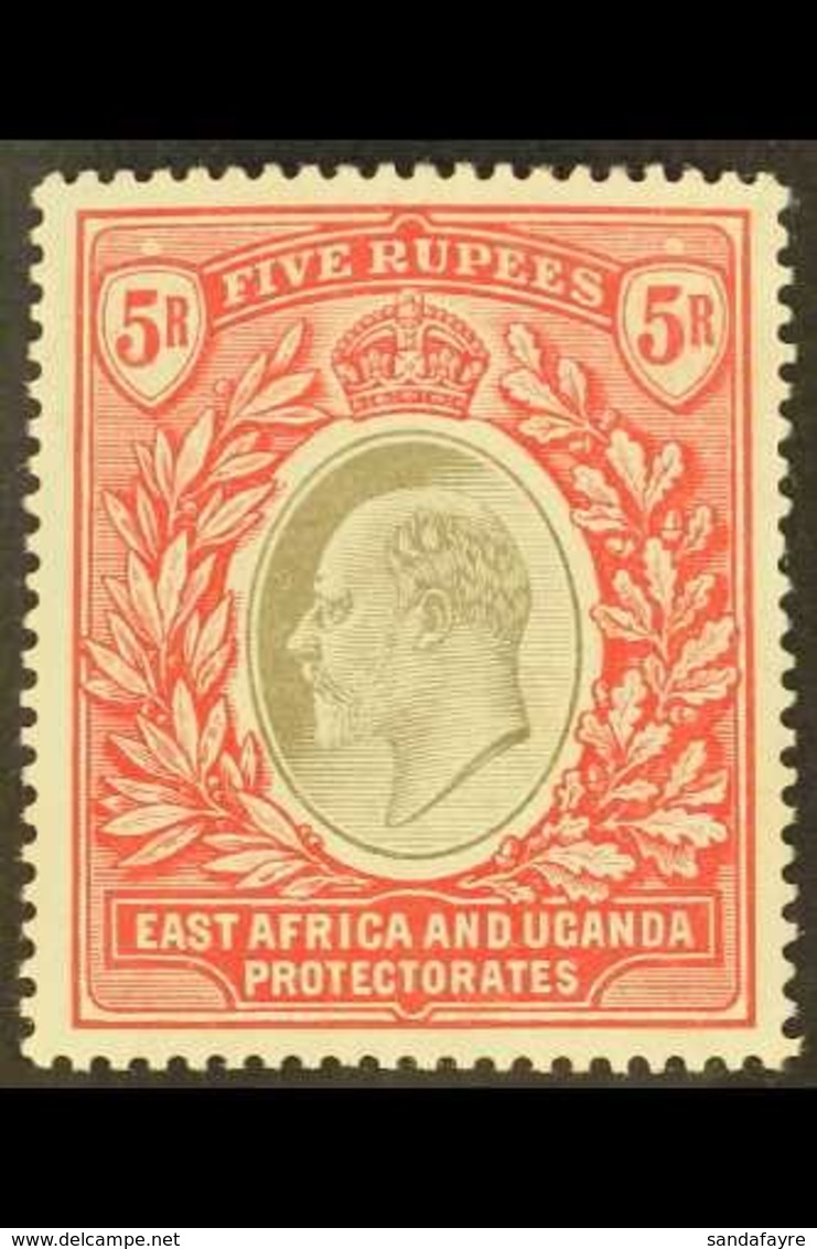 EAST AFRICA & UGANDA 1904 5r Grey And Red, Wmk MCA, Ed VII, SG 30, Very Fine Mint. For More Images, Please Visit Http:// - Vide