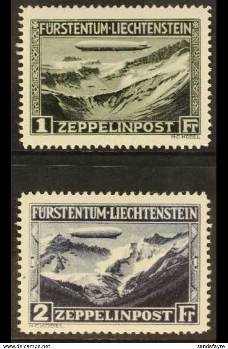 1931 Air Zeppelin Complete Set (SG 116/17, Michel 114/15), Very Fine Mint, Fresh. (2 Stamps) For More Images, Please Vis - Autres & Non Classés