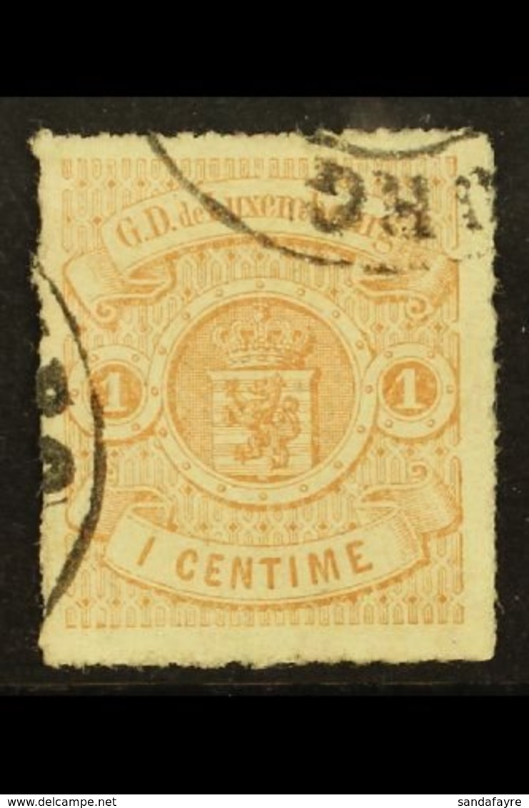 1865-71 1c Red-brown, Rouletted, SG 16, Fine Used. For More Images, Please Visit Http://www.sandafayre.com/itemdetails.a - Otros & Sin Clasificación