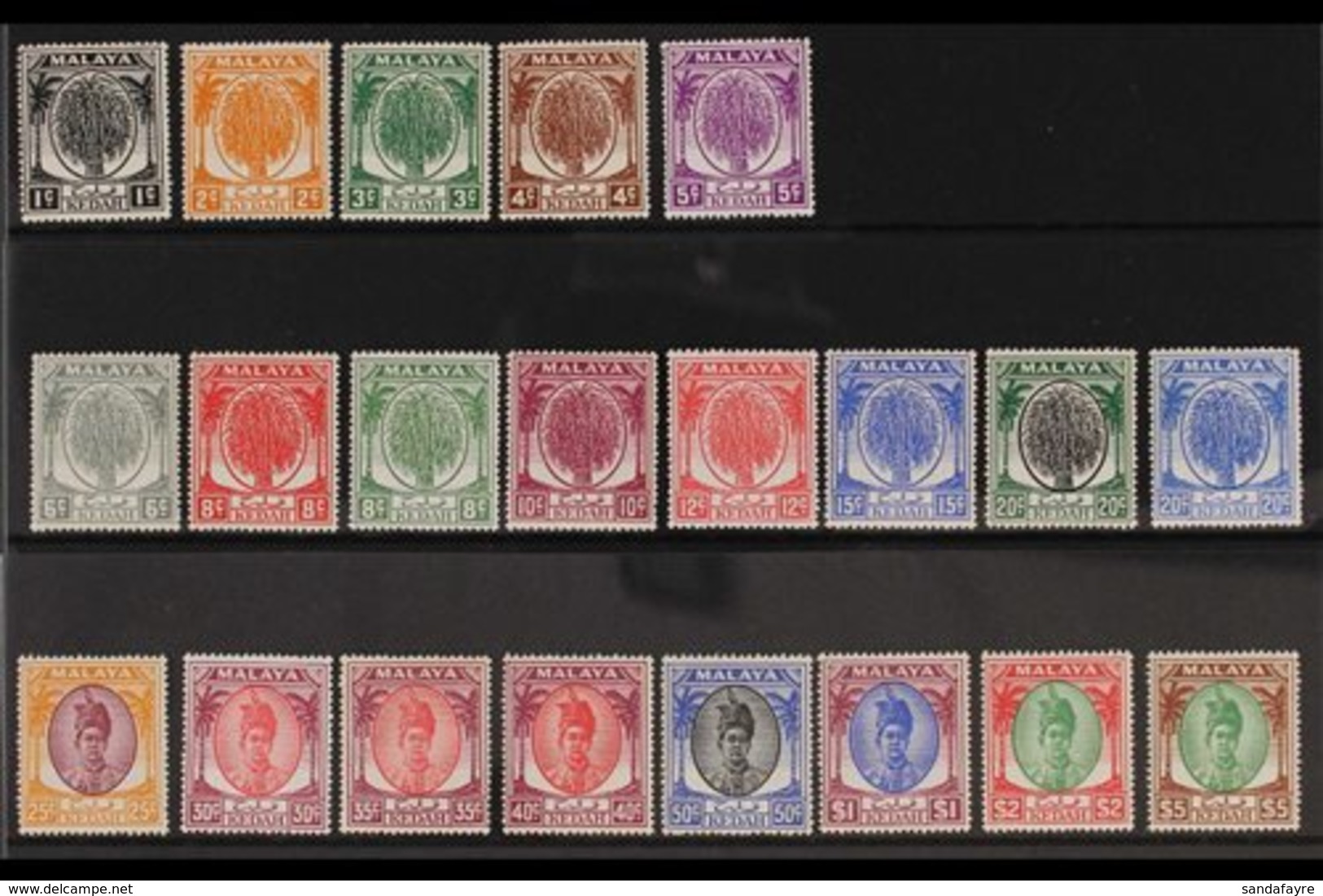 KEDAH 1950-55 Sheaf & Badlishah Definitive Set, SG 76/90, Very Fine Mint (21 Stamps) For More Images, Please Visit Http: - Other & Unclassified