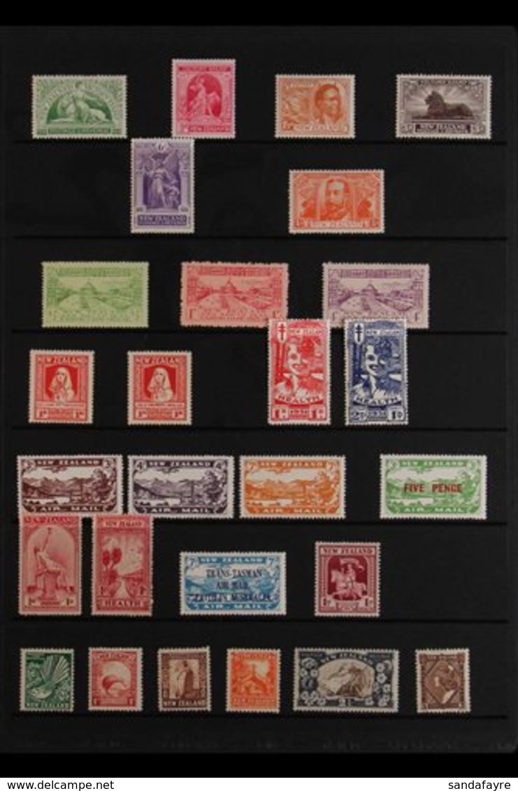 1920-36 VERY FINE MINT All Different Collection Presented On Stock Pages, Includes The 1920 Victory Set, 1925 Dunedin Se - Andere & Zonder Classificatie