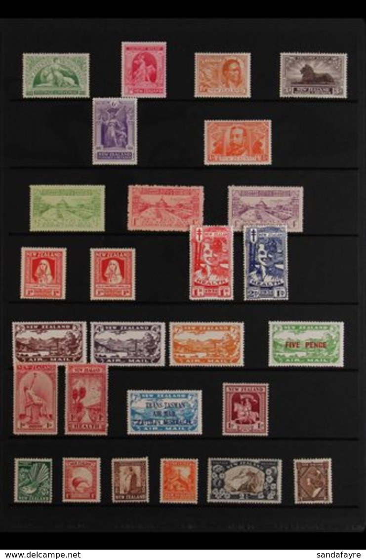 1920-36 VERY FINE MINT All Different Collection Presented On Stock Pages, Includes The 1920 Victory Set, 1925 Dunedin Se - Other & Unclassified