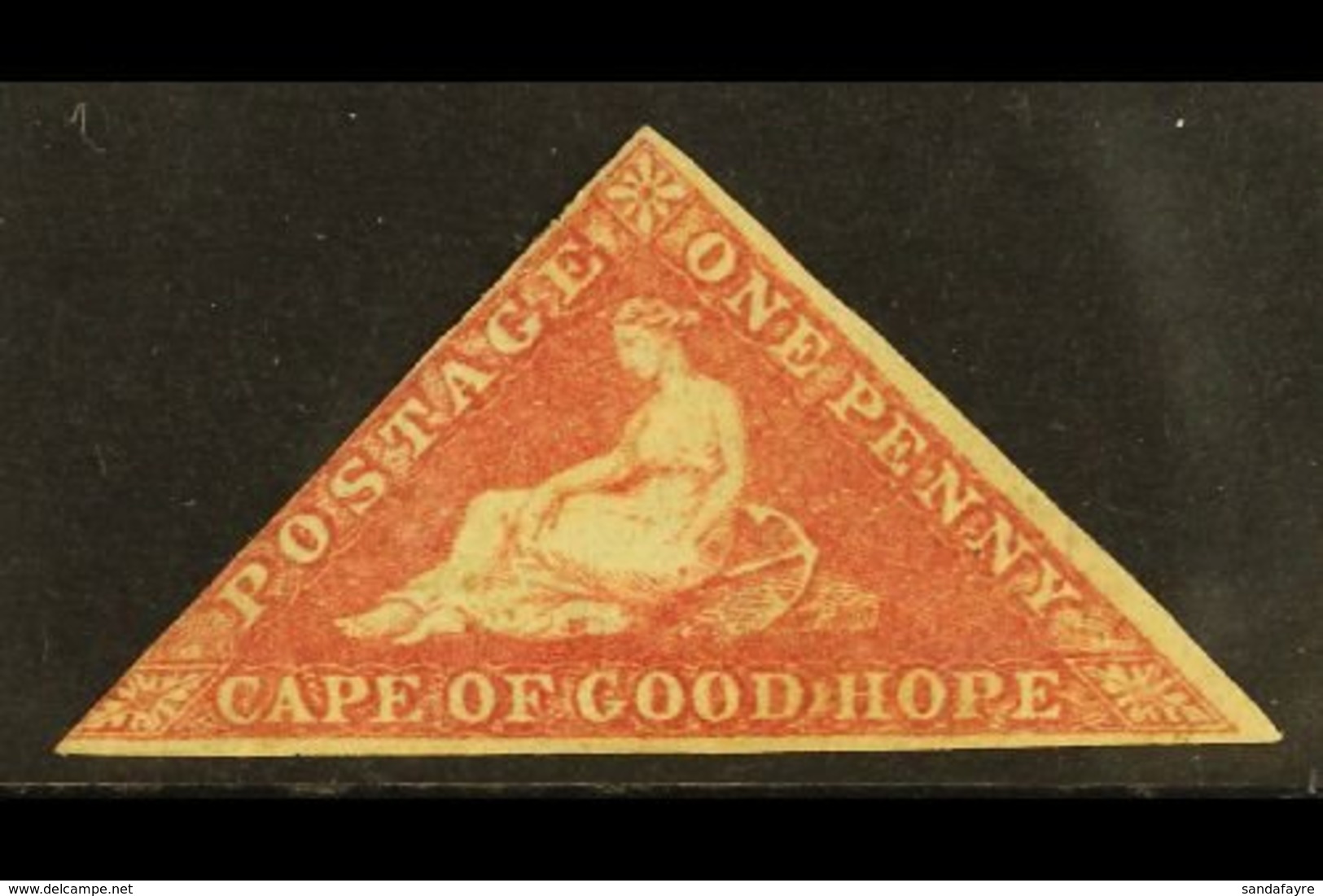 CAPE OF GOOD HOPE 1855-63 1d Rose, SG 5a, MINT With 2 Margins (just Brushing At Left), Scarce. Large Part OG For More Im - Sin Clasificación