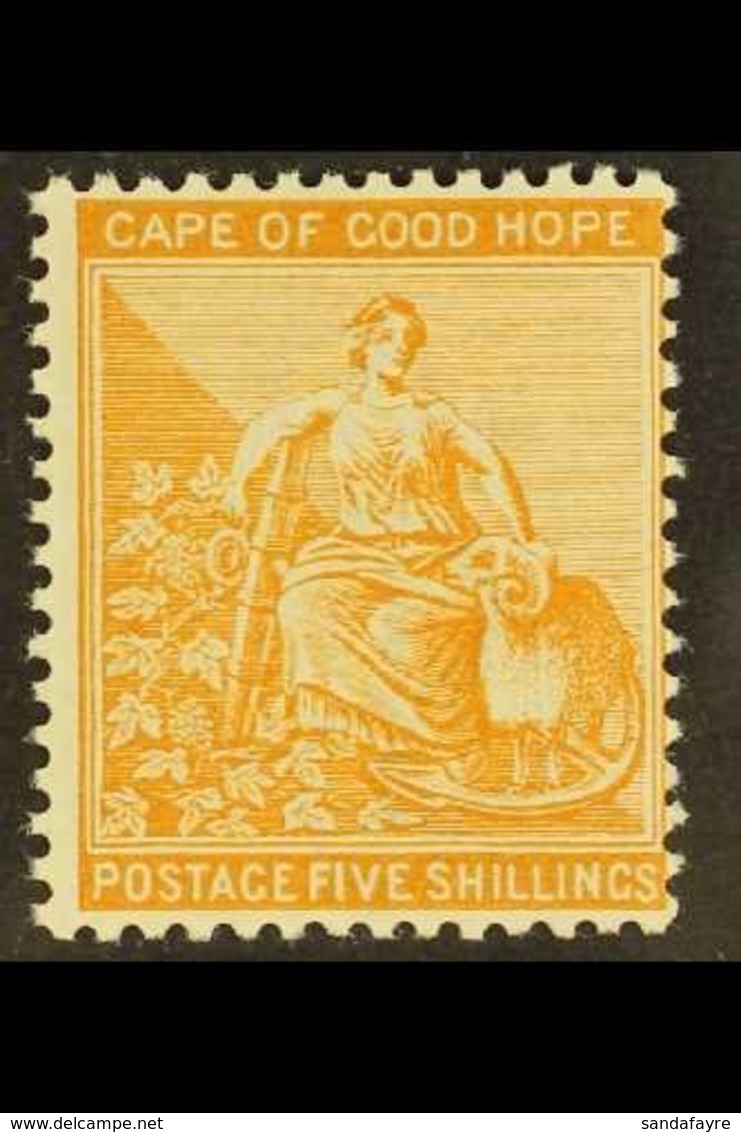 CAPE OF GOOD HOPE 1893-98 5s Brown-orange, Watermark "Cabled Anchor", SG 68, Fine Mint, Very Lightly Hinged. For More Im - Zonder Classificatie