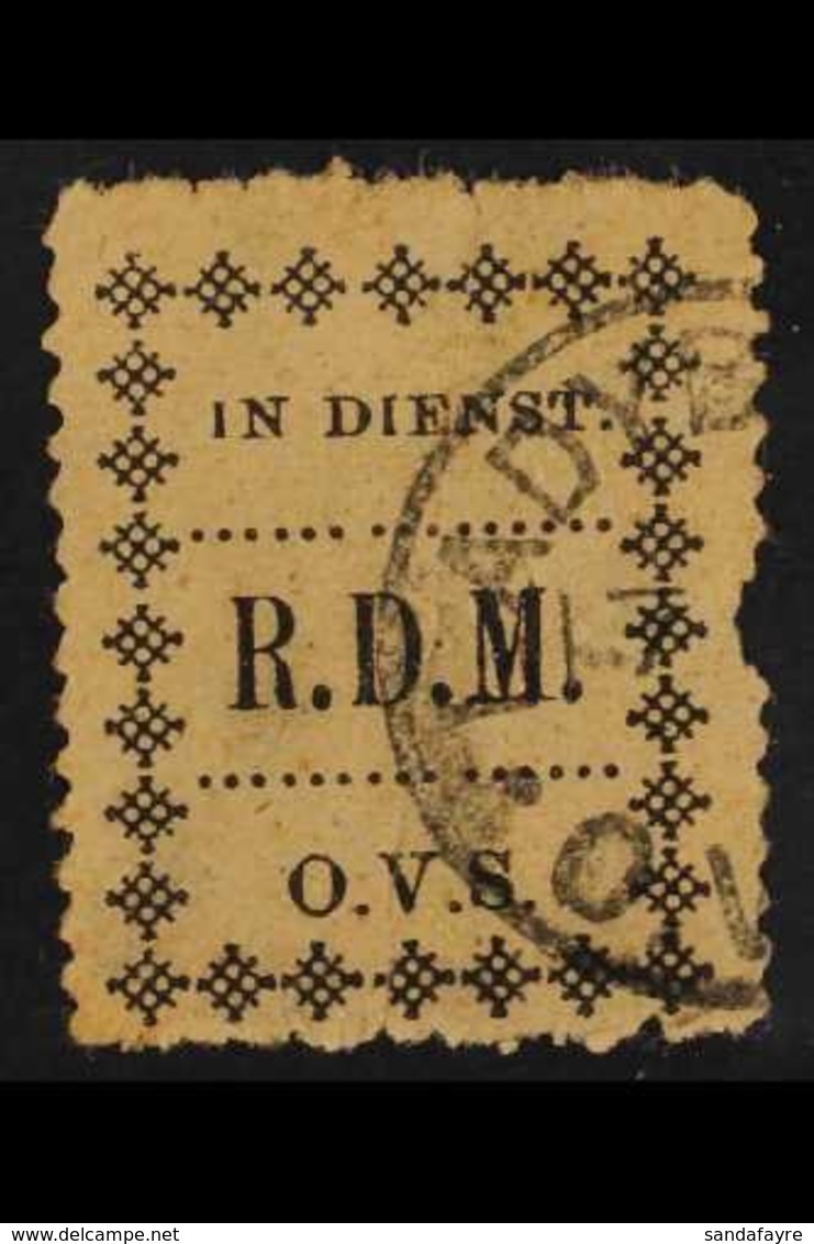 ORANGE FREE STATE POLICE FRANK 1899 ( - ) Black / Yellow, SG PF3, Finely Used With Fault At Right. Very Scarce. For More - Sin Clasificación