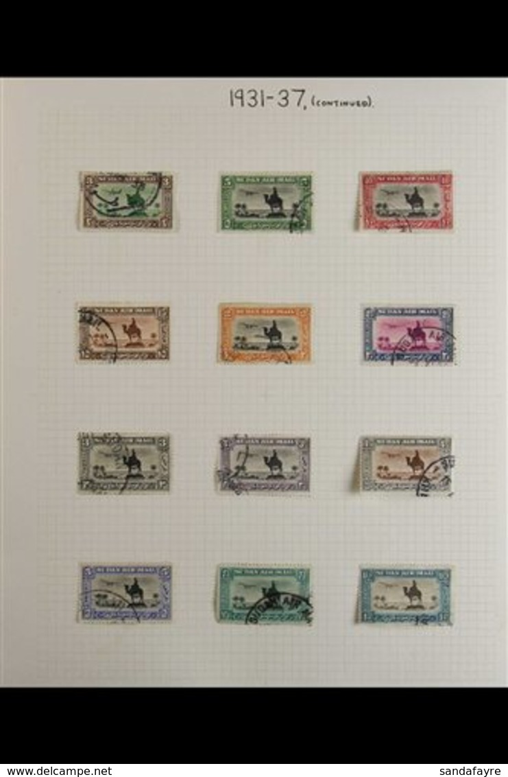 1931-7 AIRMAILS Complete With Both Perf.14 & Perf.11½x12½ Sets, SG 49b/57d, Very Fine Used (20 Stamps). For More Images, - Soedan (...-1951)