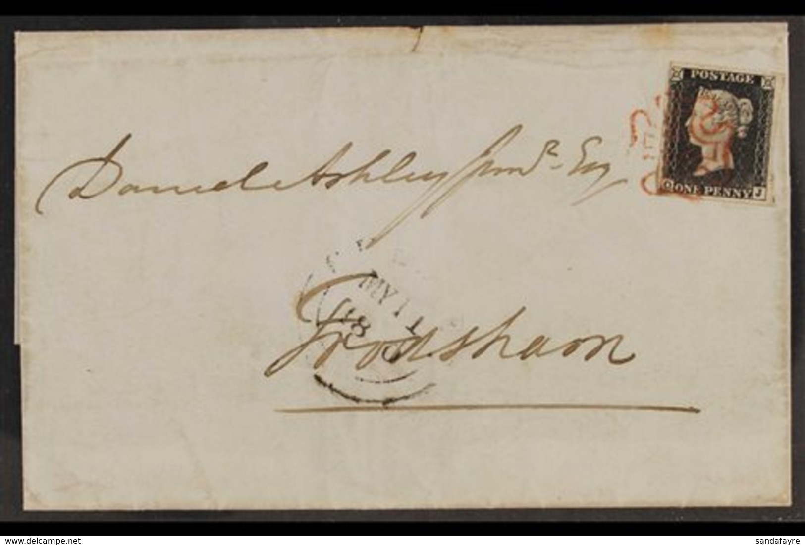 1840 - MONDAY 11TH MAY. (THE FIRST MONDAY POSTING) E/L Addressed To Frodsham From Kingsley (Cheshire) Bearing A Four Mar - Otros & Sin Clasificación
