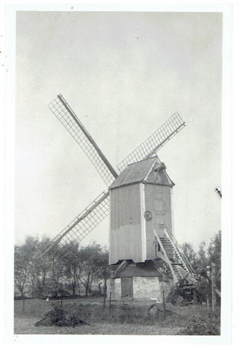 BREDENE - Kleine Foto 9 X 6 Cm -  Molen In De Duinen Ten Z-W Bredene Eig.Kind Hubert - In 1951 Nog Overeind Zonder Kruis - Bredene