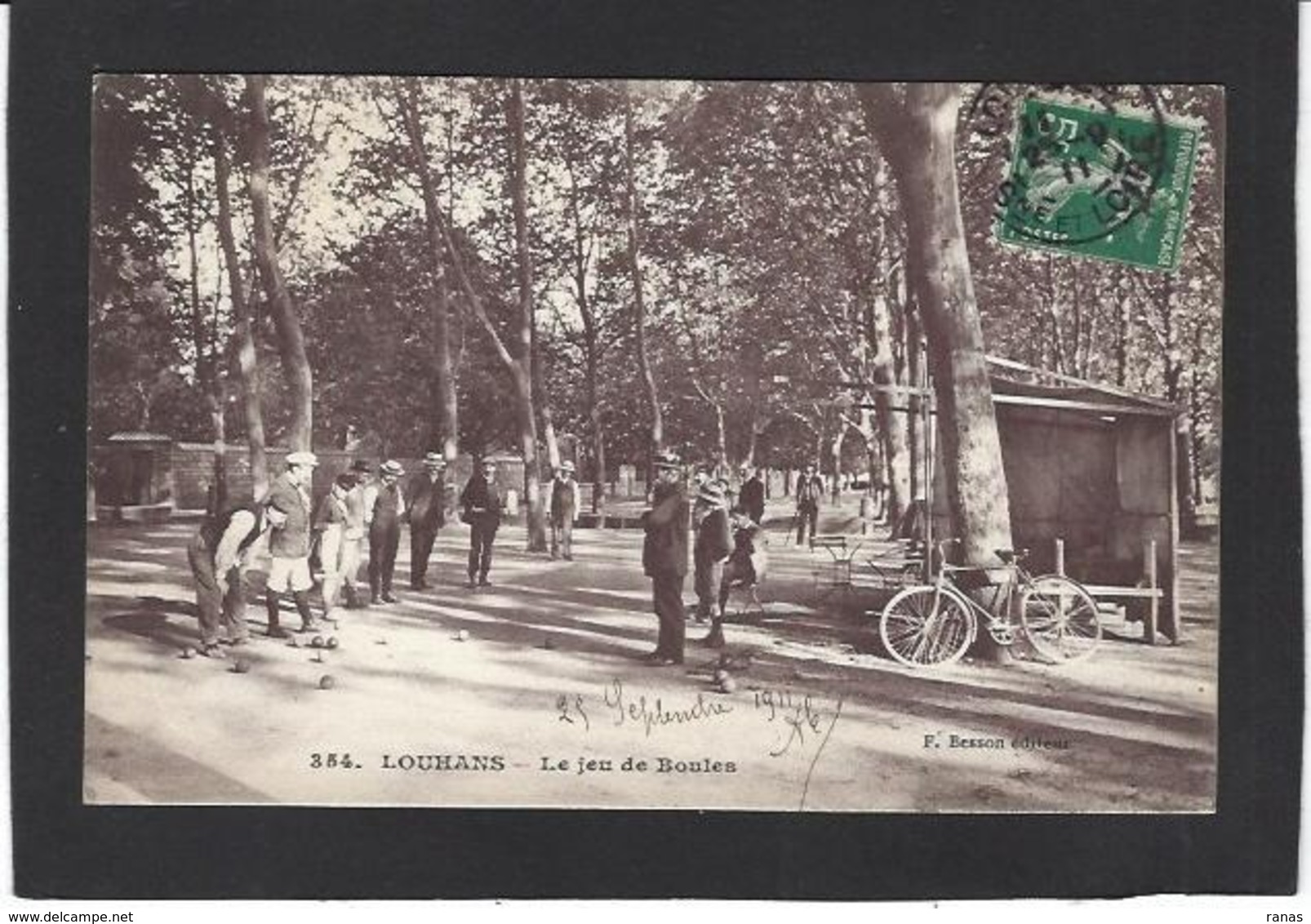 CPA Pétanque Saône Et Loire 71 Louhans Le Jeu De Boules Circulé - Louhans