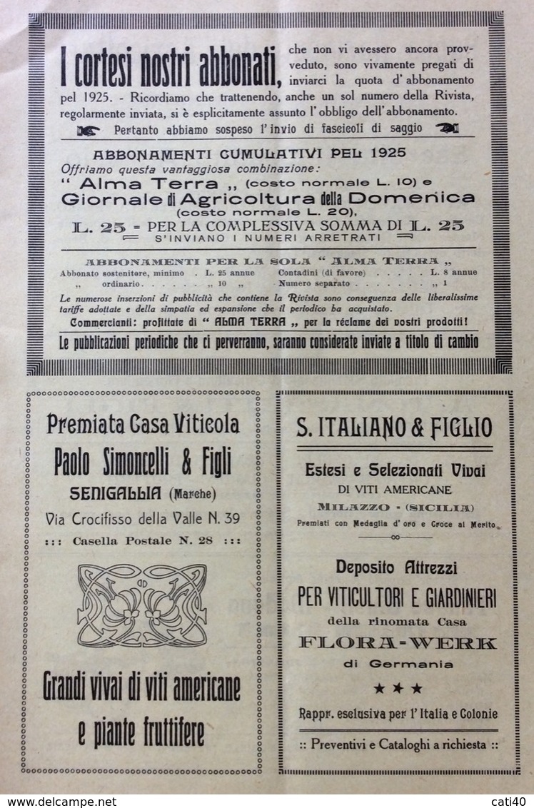 RECANATI 1923 ALMA TERRA Con PUBBLICITA' DI JESI MACERATA RECANATI  ASCOLI OSIMO ANCONA PORTOCIVITANOVA  MONTEFANO ,ECC. - Segnalibri