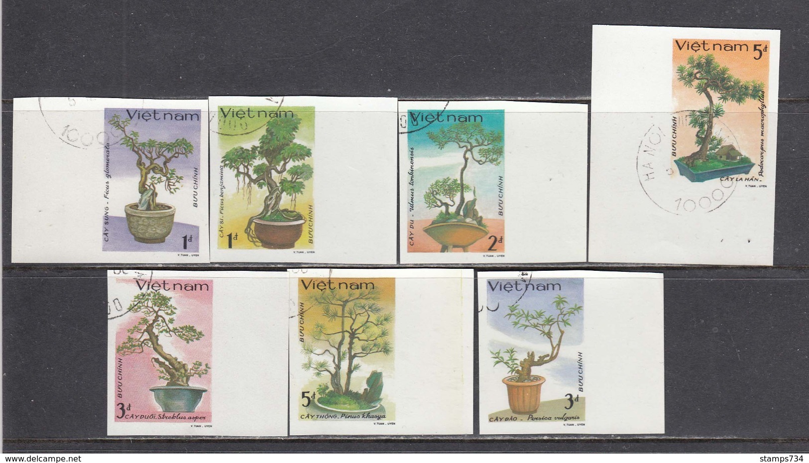 Vietnam 1986 - Bonsai, Imperforated, Canceled - Vietnam