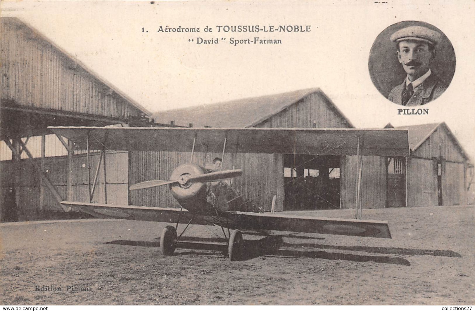 78-TOUSSUS-LE-NOBLE- AERODROME, DAVID, SPORT FARMAN - Toussus Le Noble