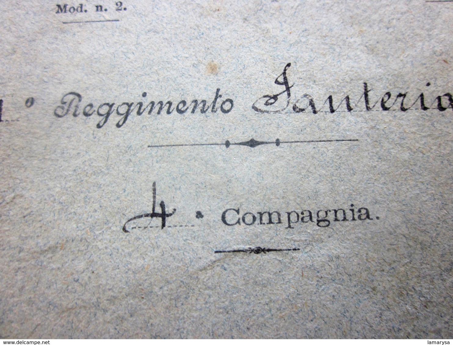 1897-24é REGGIMENTO FANTERIA 4é COMPAGNIA LIBRETTO DI TIRO FUCILE 7641-Militaria Document Militaire Ghiso Lorenzo ITALIE - Documents