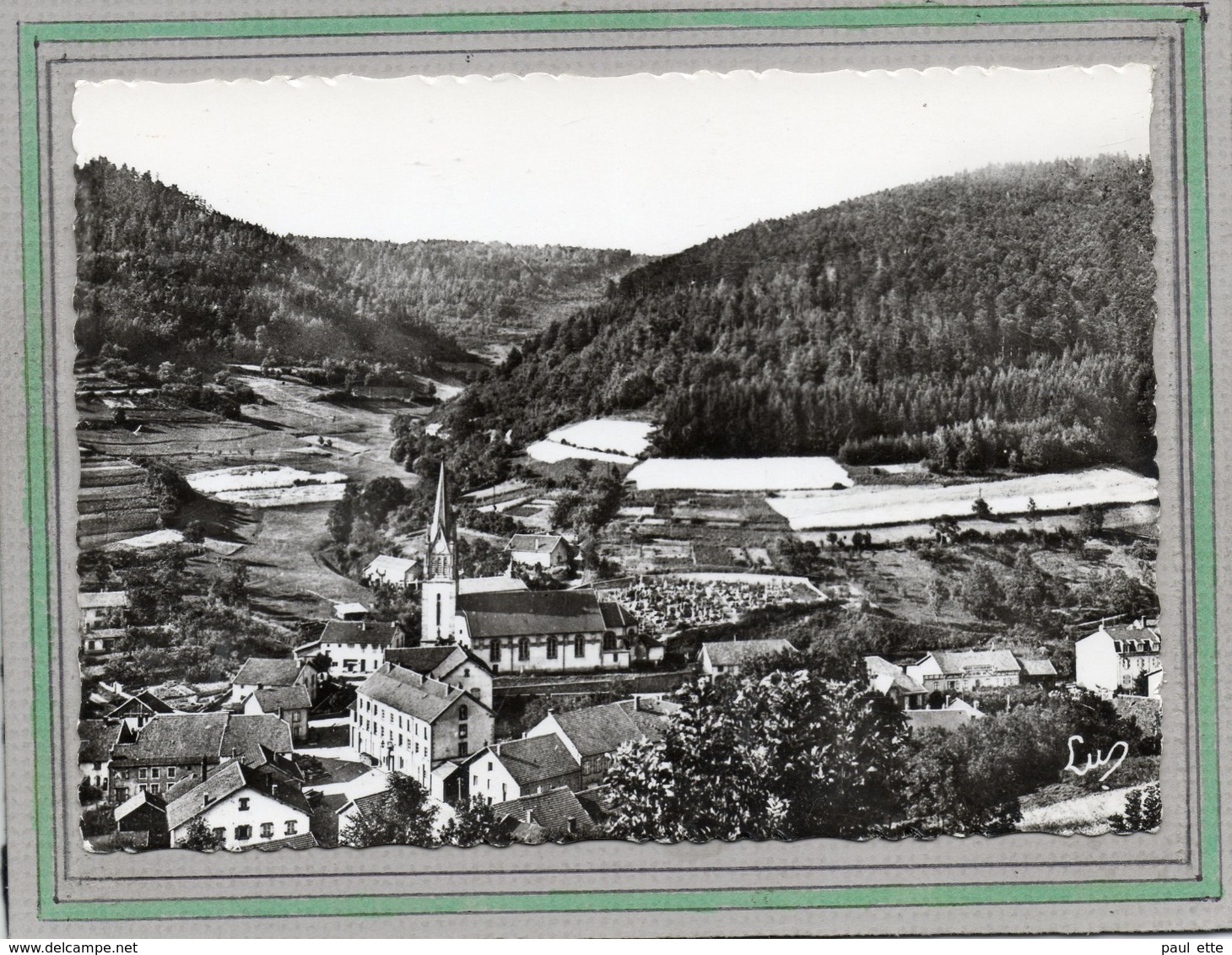 CPSM Dentelée - WISEMBACH (88) -Vue Aérienne Vers Le Village En Venant Par La Route Du Col De Ste Marie - Années 50 / 60 - Sonstige & Ohne Zuordnung