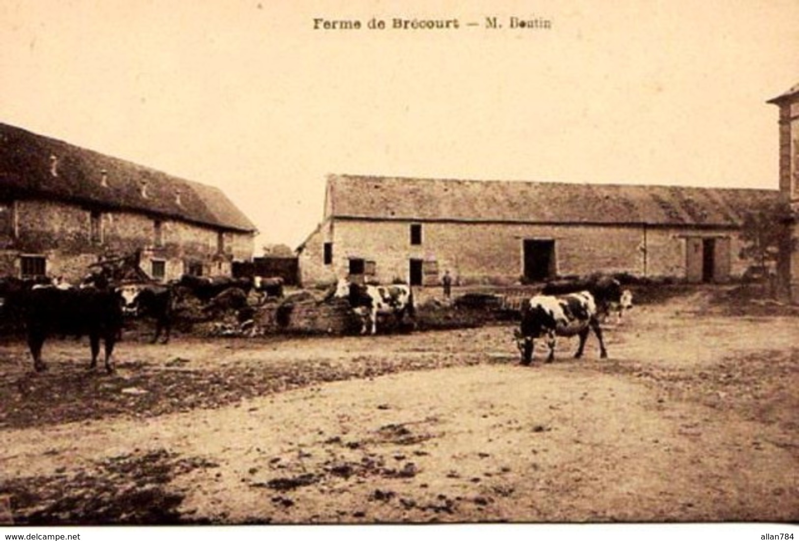 27 - BELLE CPA DOUAINS BRECOURT - FERME DE Mr BOUTIN - ADHERENTE A LA SCVC - VOIR PHOTO ET NOTICE - ETAT EXC - - Altri & Non Classificati