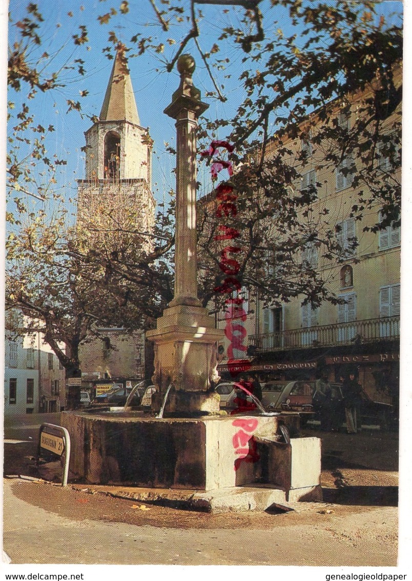 83- BARGEMON - PLACE DU POETE PHILIPPE CHAUVIER   - VAR - Bargemon