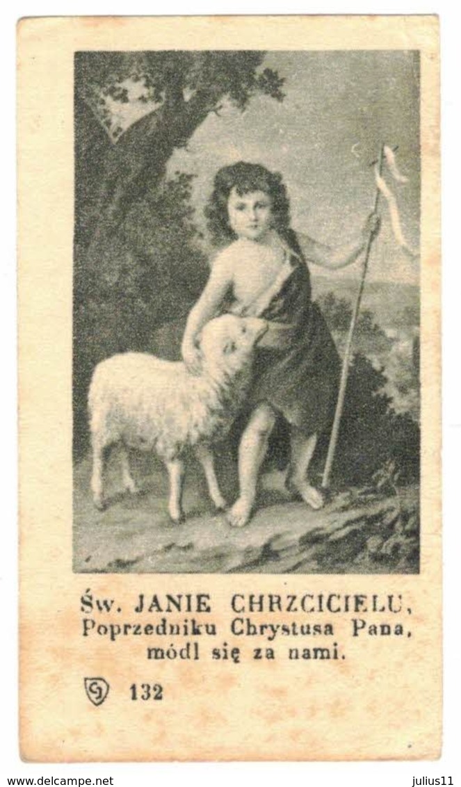 SW JANIE CHRZCICIELU IMAGE PIEUSE RELIGIEUSE HOLY CARD SANTINI HEILIG PRENTJE HEILIG - Santini