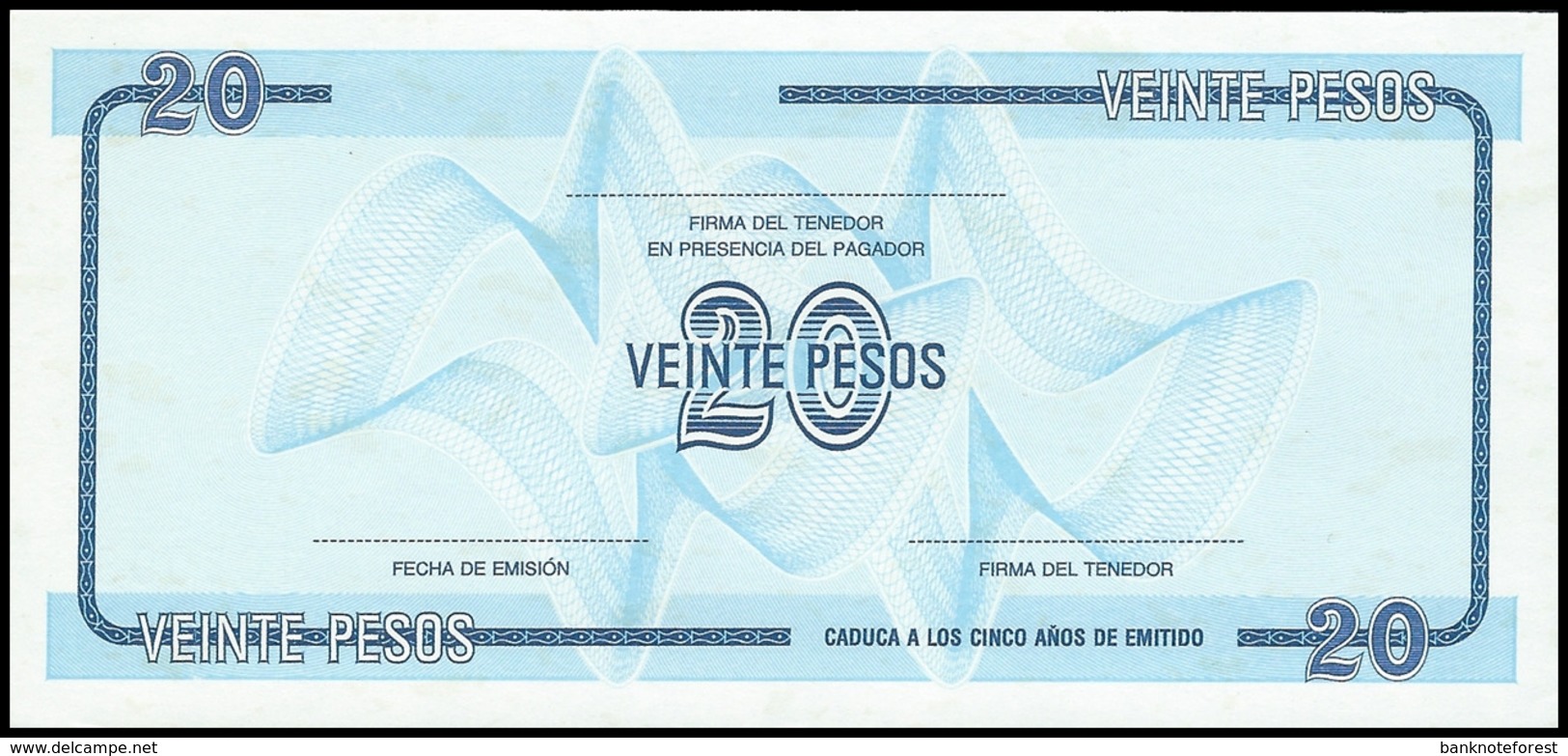 Cuba | 20 Pesos | 1985 | P.FX.23 | AUNC - Cuba