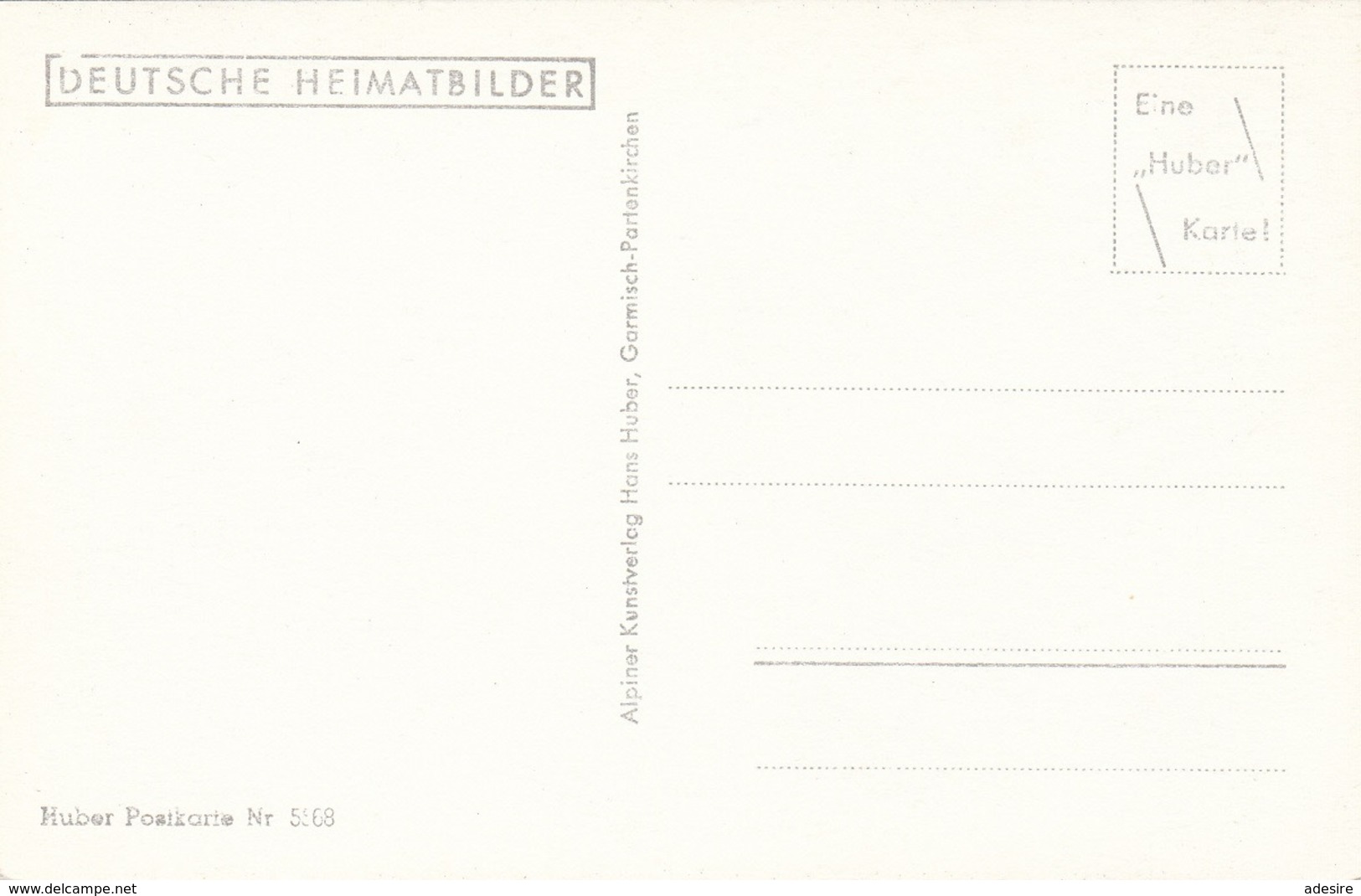 LERMOOS Blick Auf Die Zugspitze - Ca.1935, Hrsg.: Alpiner Kunstverlag Hans Huber Garmisch-Partenkirchen, Gute Erhaltung - Lermoos