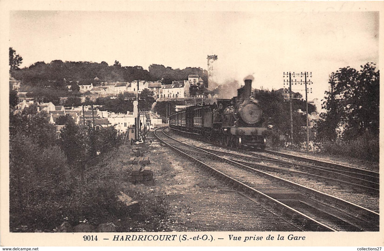 78-HARDRICOURT- VUE PRISE DE LA GARE - Hardricourt