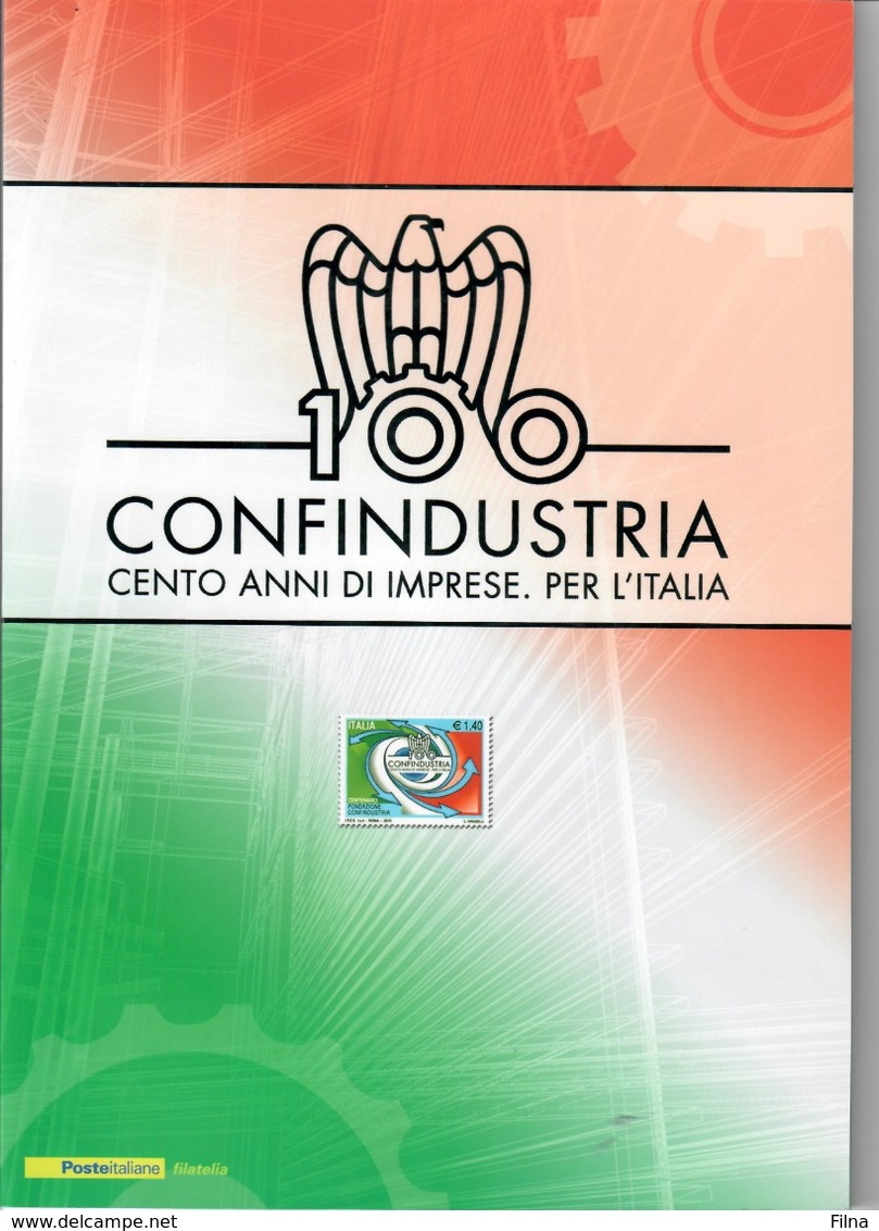 ITALIA 2010 - FOLDER   CONFINDUSTRIA  -  SENZA SPESE POSTALI - Presentation Packs