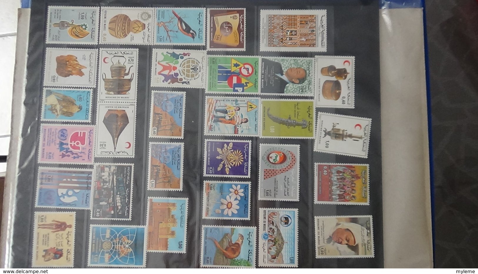 Classeur De Timbres ** D'Algérie, Maroc, Tunise Et Vanuatu à Saisir !!! - Collections (en Albums)