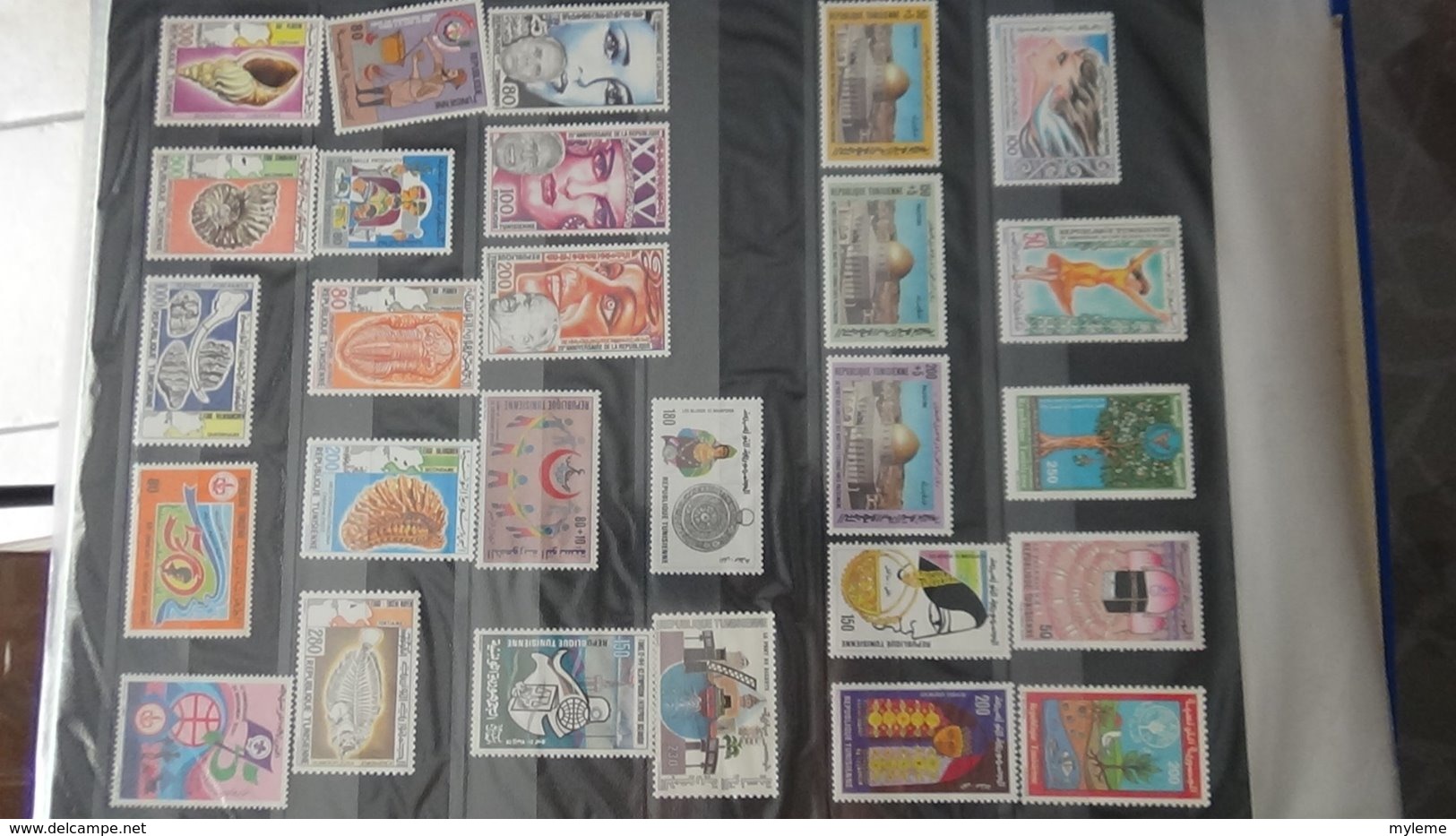 Classeur de timbres ** d'Algérie, Maroc, Tunise et Vanuatu à saisir !!!