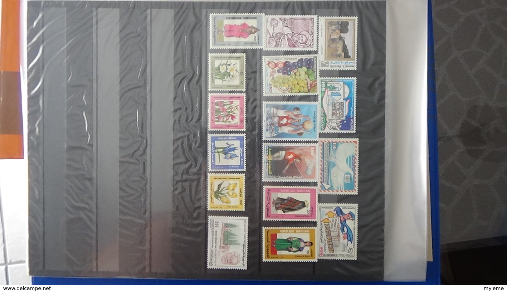 Classeur de timbres ** d'Algérie, Maroc, Tunise et Vanuatu à saisir !!!