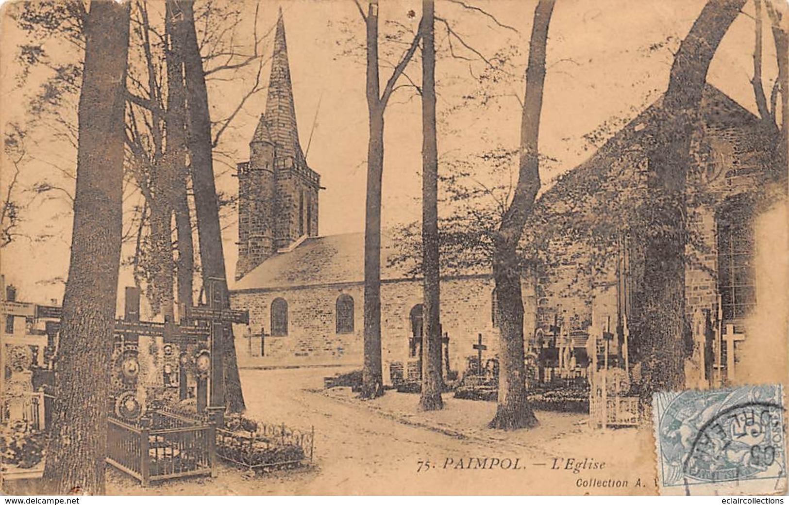 Paimpol       22           L'Eglise Et Le Cimetière        (voir Scan) - Paimpol