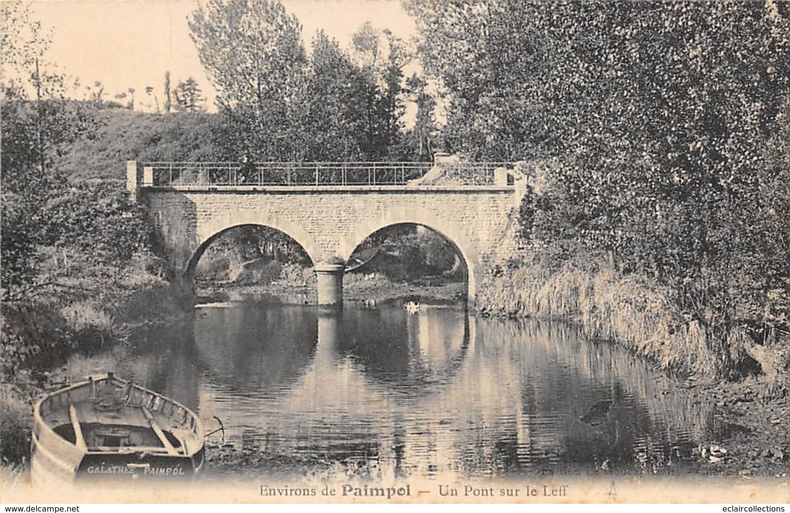 Paimpol       22           Un Pont Sur Le Leff        (voir Scan) - Paimpol