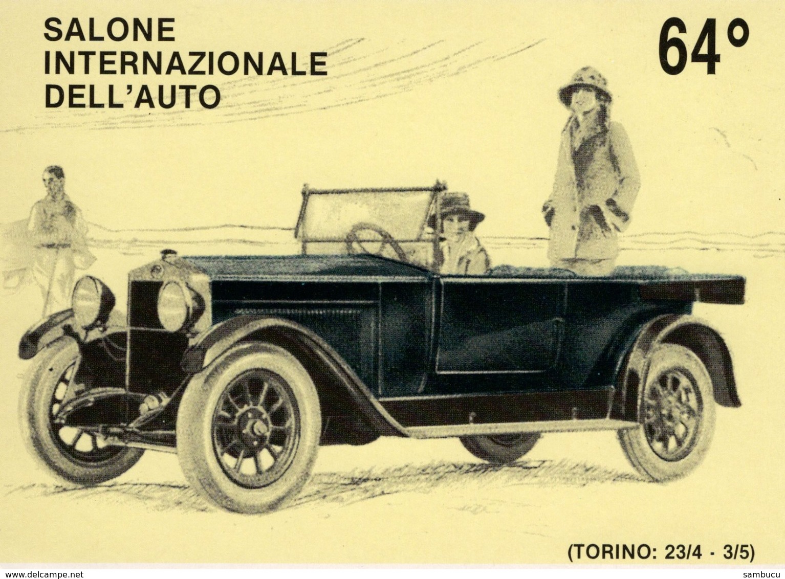 Salone Int. Dell'Auto Torino 23.4. - 3.5. 1992 Cartolina Postale No. 0524/1000 Autosalon Turin - PKW