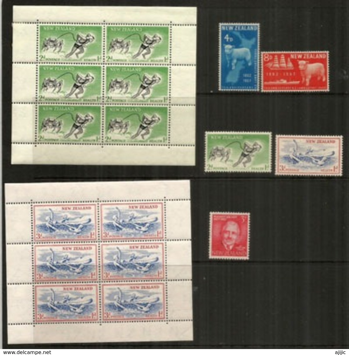 Année Complète 1957,  5 Timbres + 2 Blocs-feuillets Neufs **,  Côte 35 Euro - Full Years