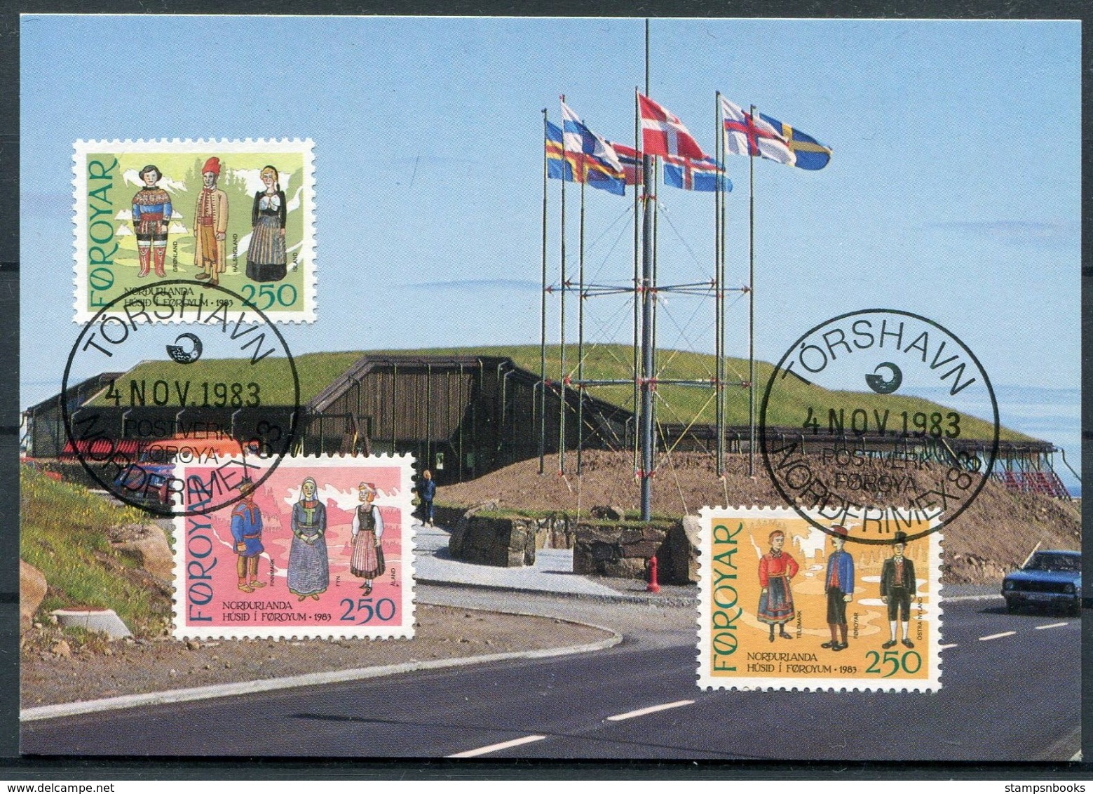 1983 Faroe Islands NORDFRIMEX Official Exhibition Postcard - Islas Faeroes