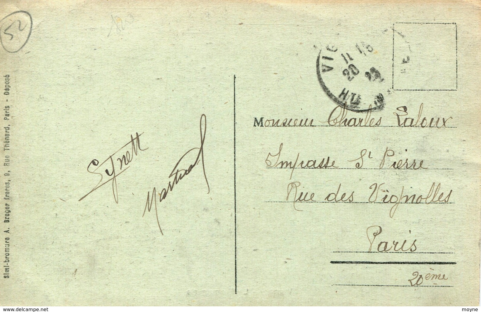 14151  Hte Marne  -  VIGNORY  :   LA  FROMAGERIE  Attelage      Circulée En 1922 - Vignory