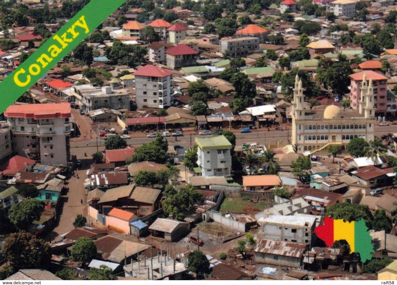1 AK Guinea * Blick Auf Conakry - Die Hauptstadt Guineas - Luftbildaufnahme * - Nigeria
