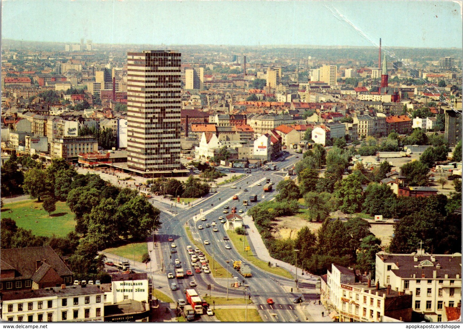 Germany Berlin Blick Auf Millerntor Und Reeperbahn 1973 - Other & Unclassified