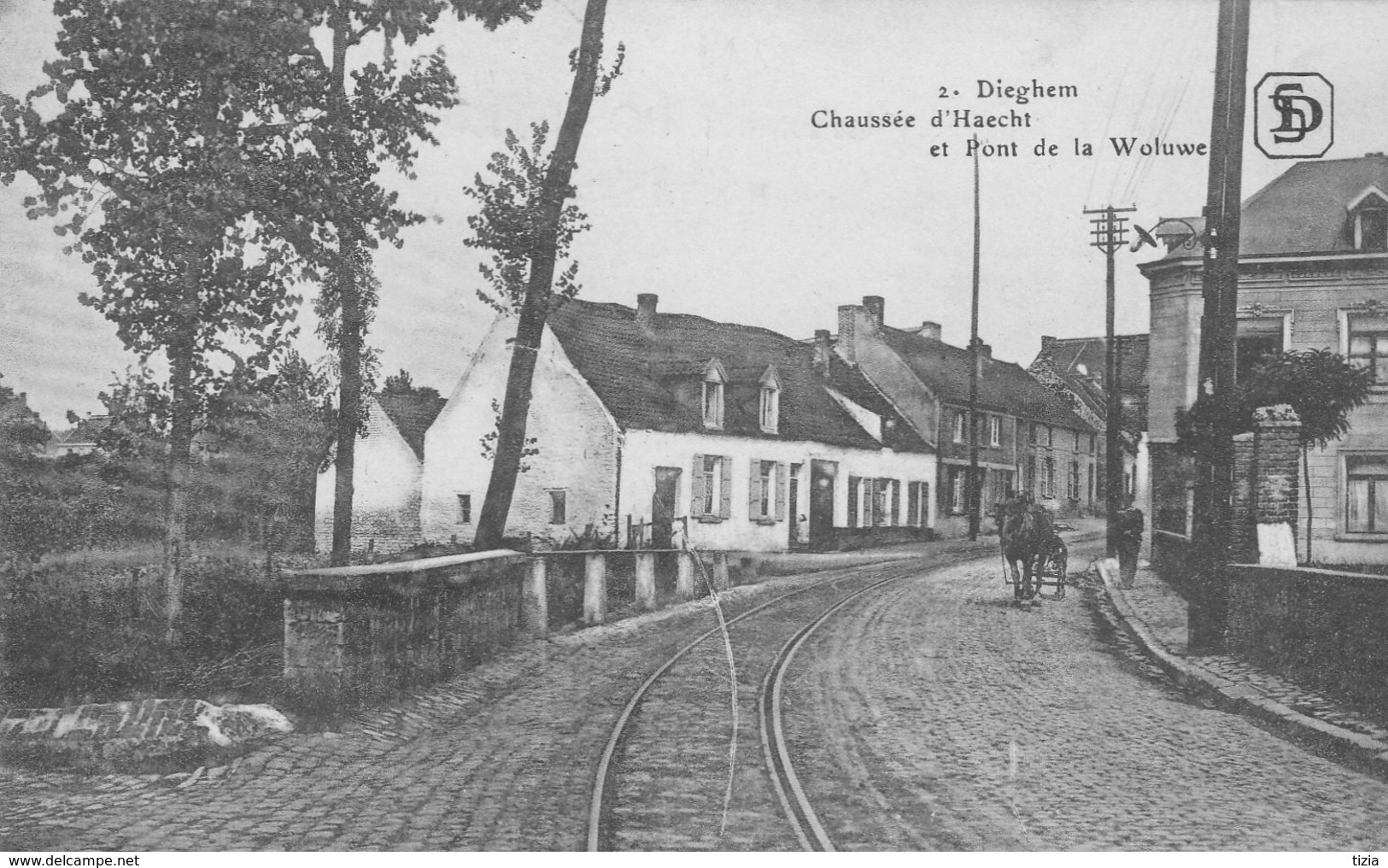 Dieghem. Chaussée D'Haecht Et Pont De La Woluwe.   Scan - Diegem