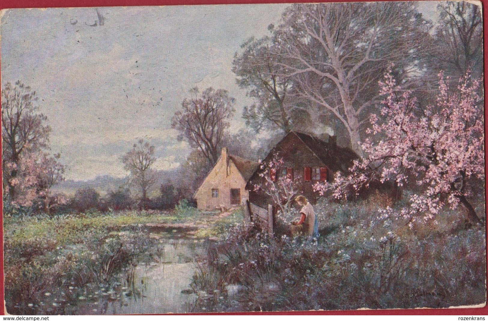 Old Postcard Art Painting Illustrator Illustrateur Kaufman ? Kunstkaart CW Faulkner & Co United Kingdom - Andere & Zonder Classificatie