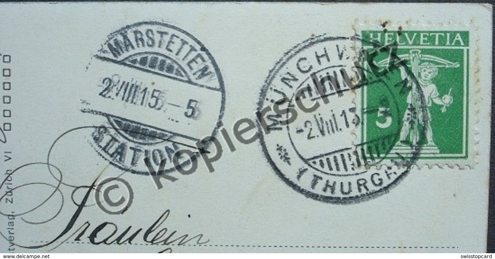 SIRNACH Kunstverlag K. Leib Zürich Gel. 1915 V. Münchwilen N. Märstetten - Münchwilen