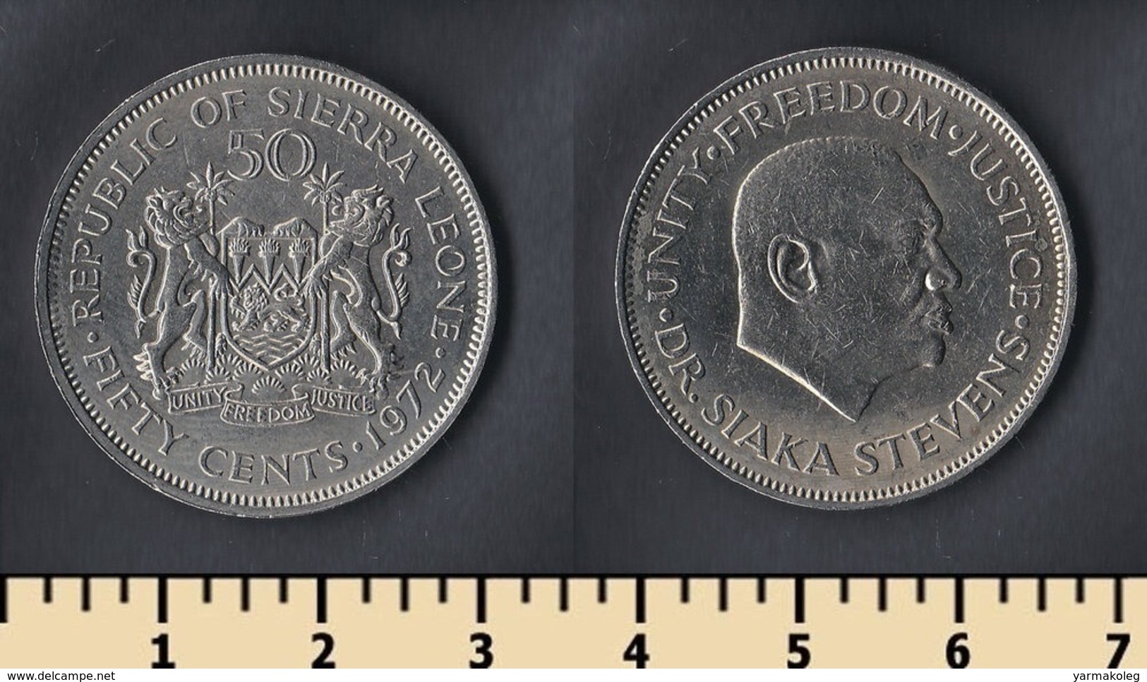 Sierra Leone 50 Cents 1972 - Sierra Leone