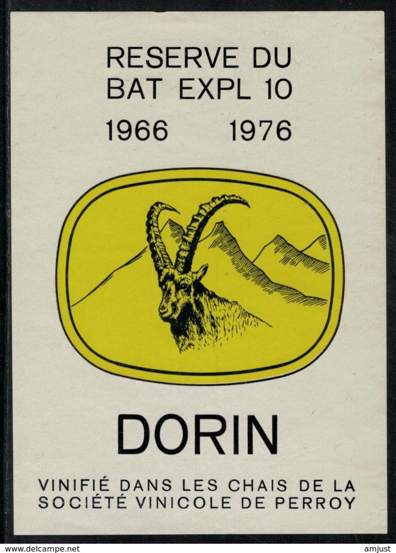 Etiquette De Vin // Dorin De Perroy, Réserve Du BAT EXPL 10 1966-1976 - Militaire