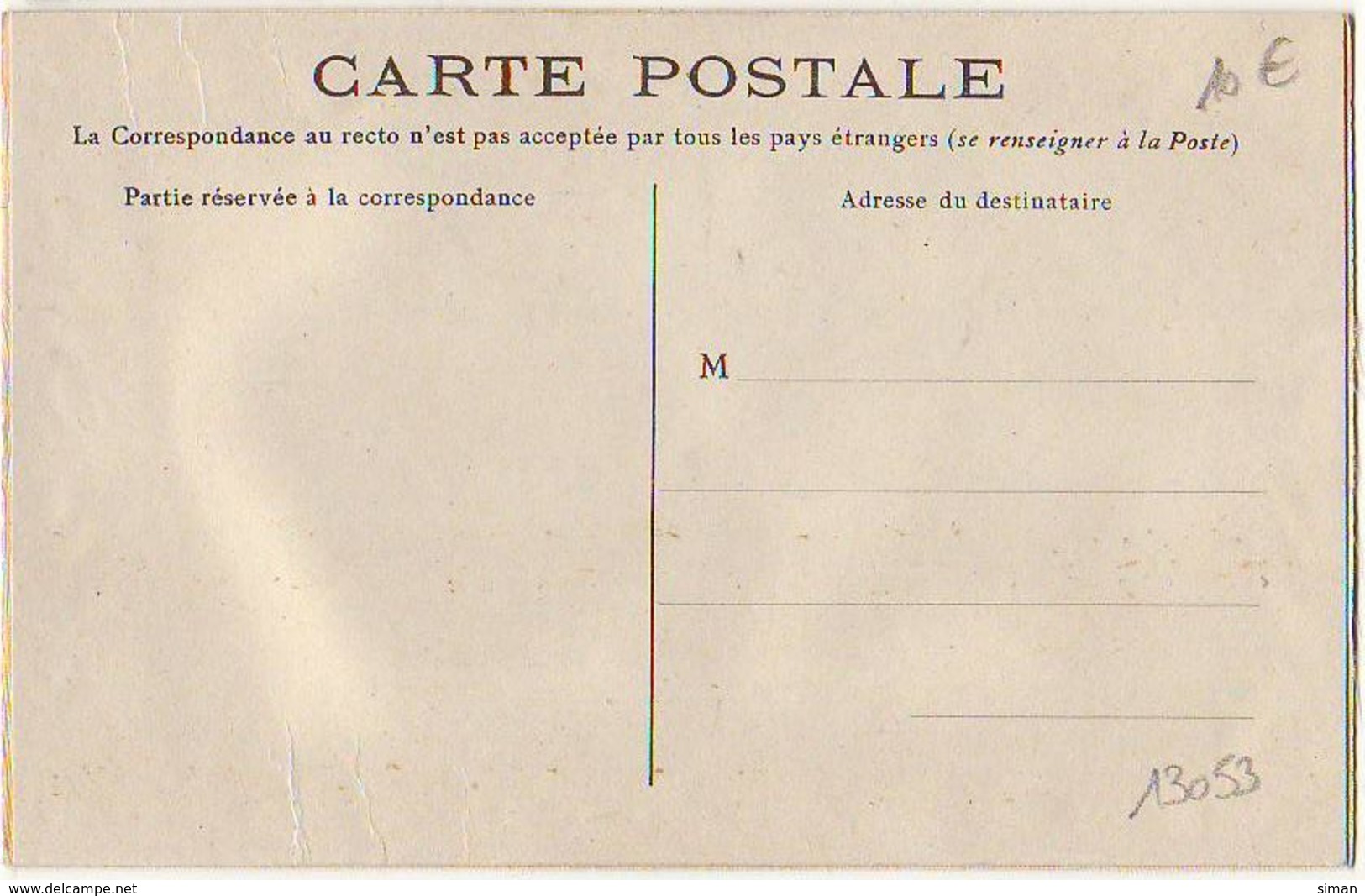 N°13053 - Carte Brodée - Pensées Et France - Patriotique - Brodées