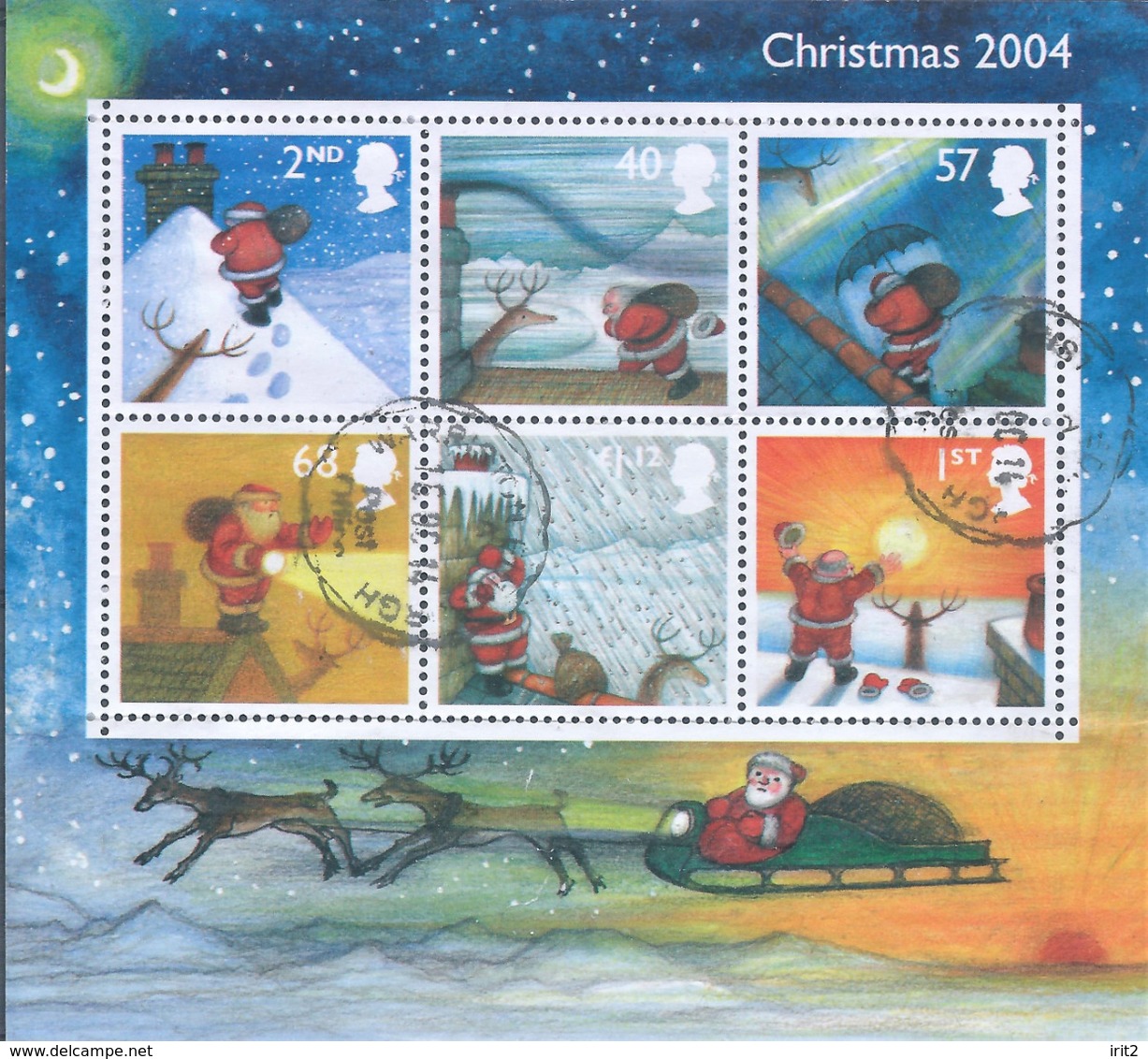 GREAT BRITAIN - ENGLAND - Gran Bretagna,2004 Merry Christmas -Minisheet (115 X 105mm) - Nuovi