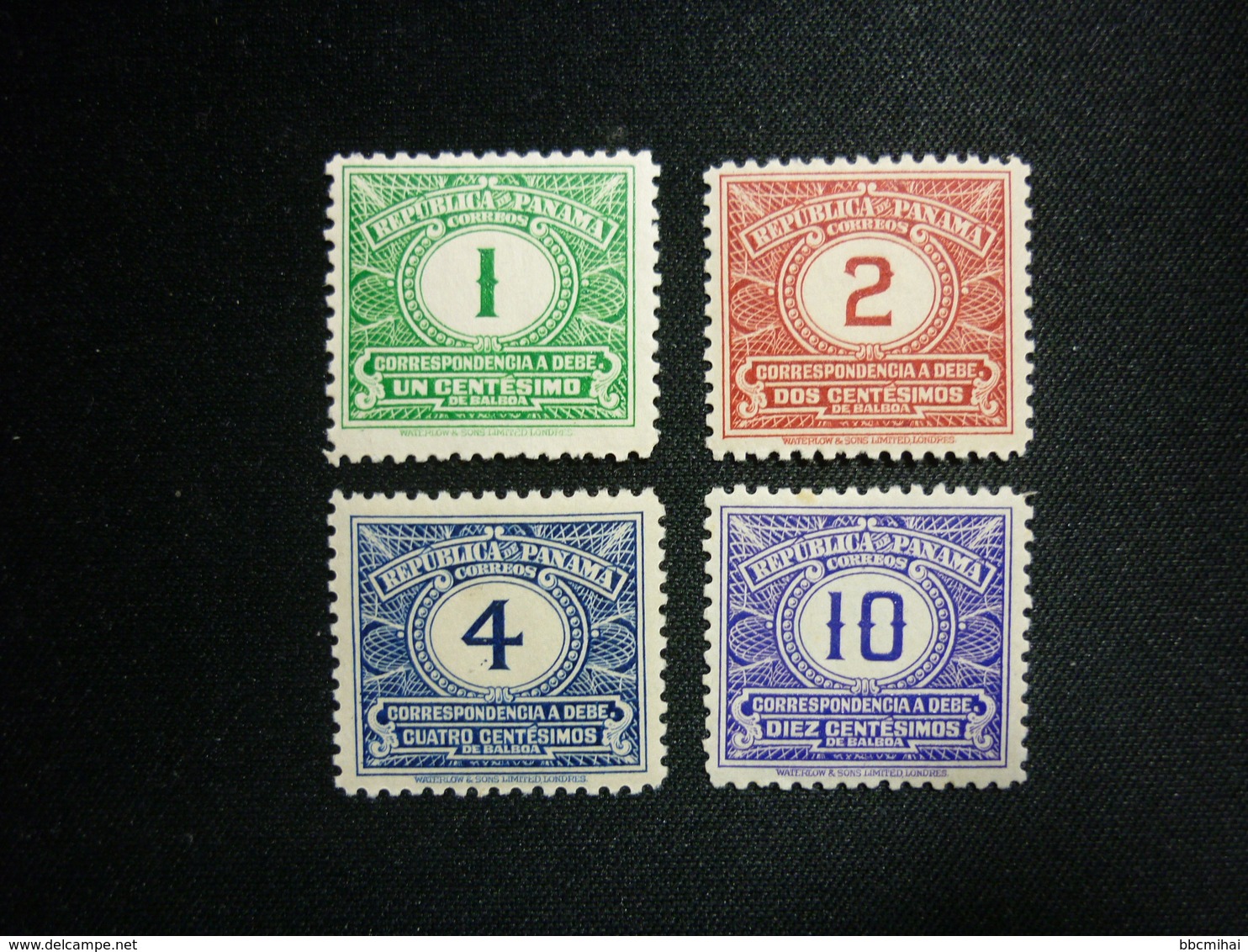 Panama, 1930 Postage Due Stamps Scott #J5-J8 MNH CV 5.20USD - Panamá