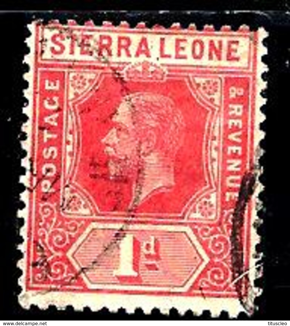 SIERRA LEONE 90° 1p Rouge George V (10% De La Cote + 0,15) - Sierra Leone (...-1960)