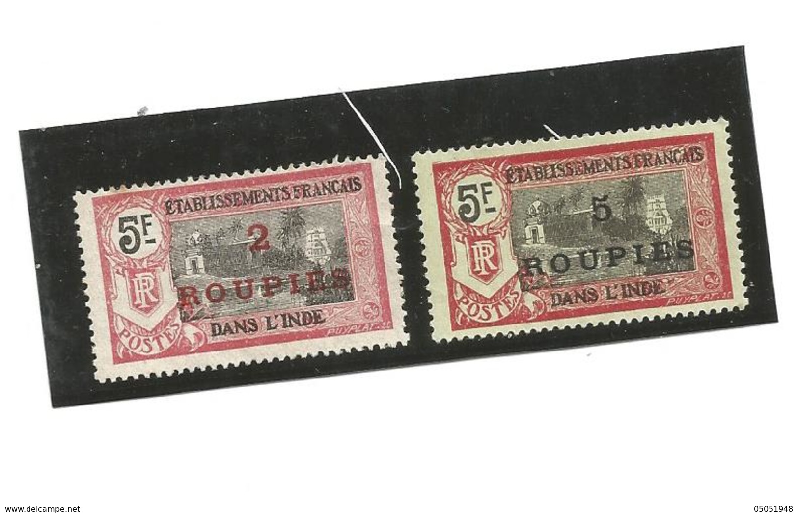 76 Et 78  Timbres Surchargés   Trace De Charniéres (pag7) - Unused Stamps