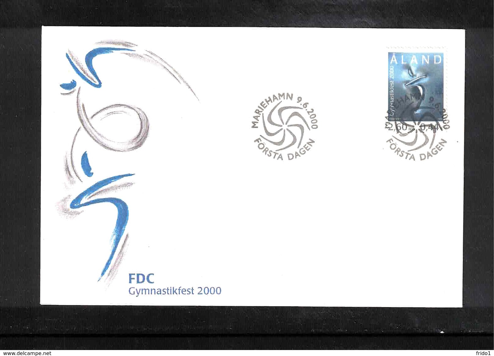 Aland 2000 Gymasticsfest Interesting Cover FDC - Gymnastik