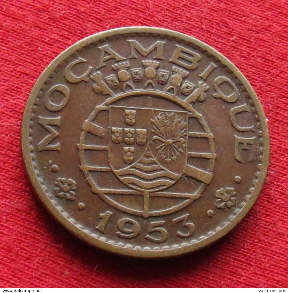 Mozambique 1 Escudo 1953 Mozambico Moçambique #2 - Mosambik