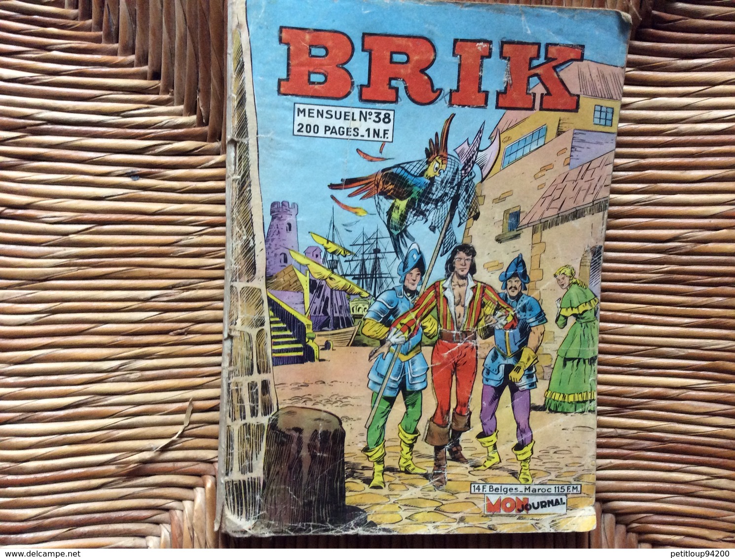 BANDE DESSINÉE BRIK  No 38  ANNÉE 1961 - Brick