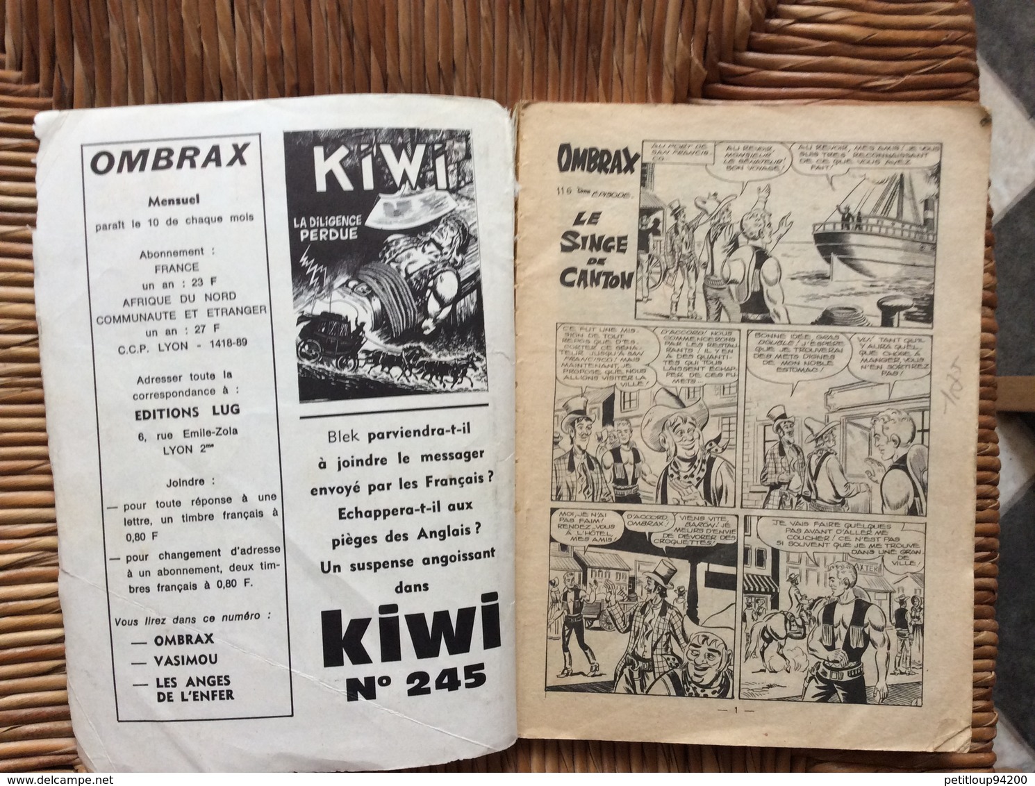 BANDE DESSINÉE OMBRAX  No 116  ANNÉE 1975 - Ombrax